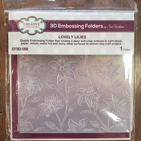 Lovely Lilies 3D Embossing Folder