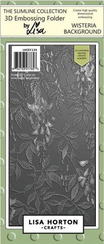 Wisteria Bacground Slimline 3D Embossing Folder