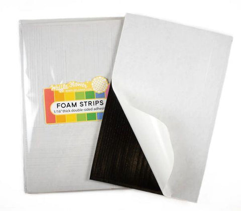 Foam Strips - Black - 1/16" Thick