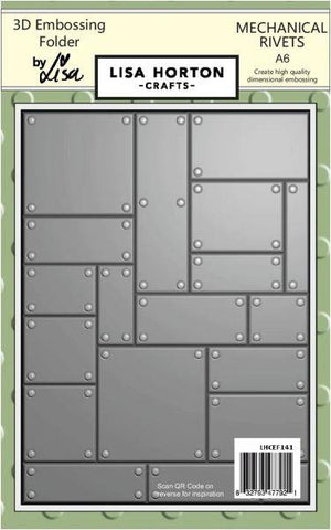 Mechanical Rivets - 3D Embossing Folder