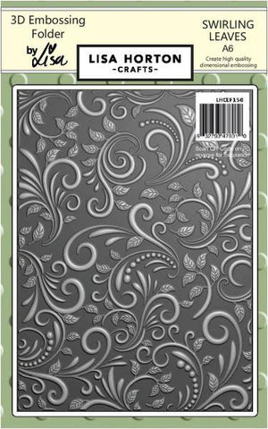 Swirling Leaves - 3D Embossing Folder