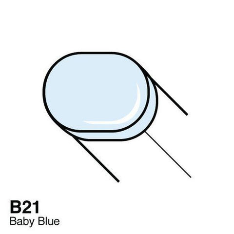 Copic Sketch Marker - B21 - Baby Blue