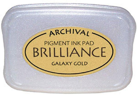 Brilliance, Pearlescent Galaxy Gold Pigment Ink Pad