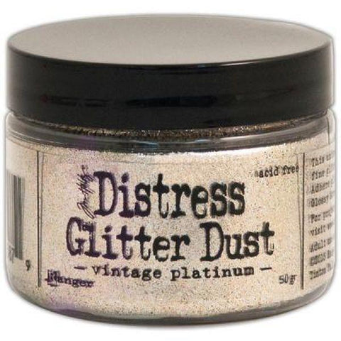Distress Glitter Dust, Vintage Platinum